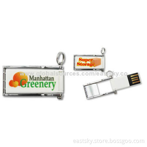 Swivel Mini USB Flash Drive, USB 2.0 Interface, Supports Plug-and-play FunctionNew